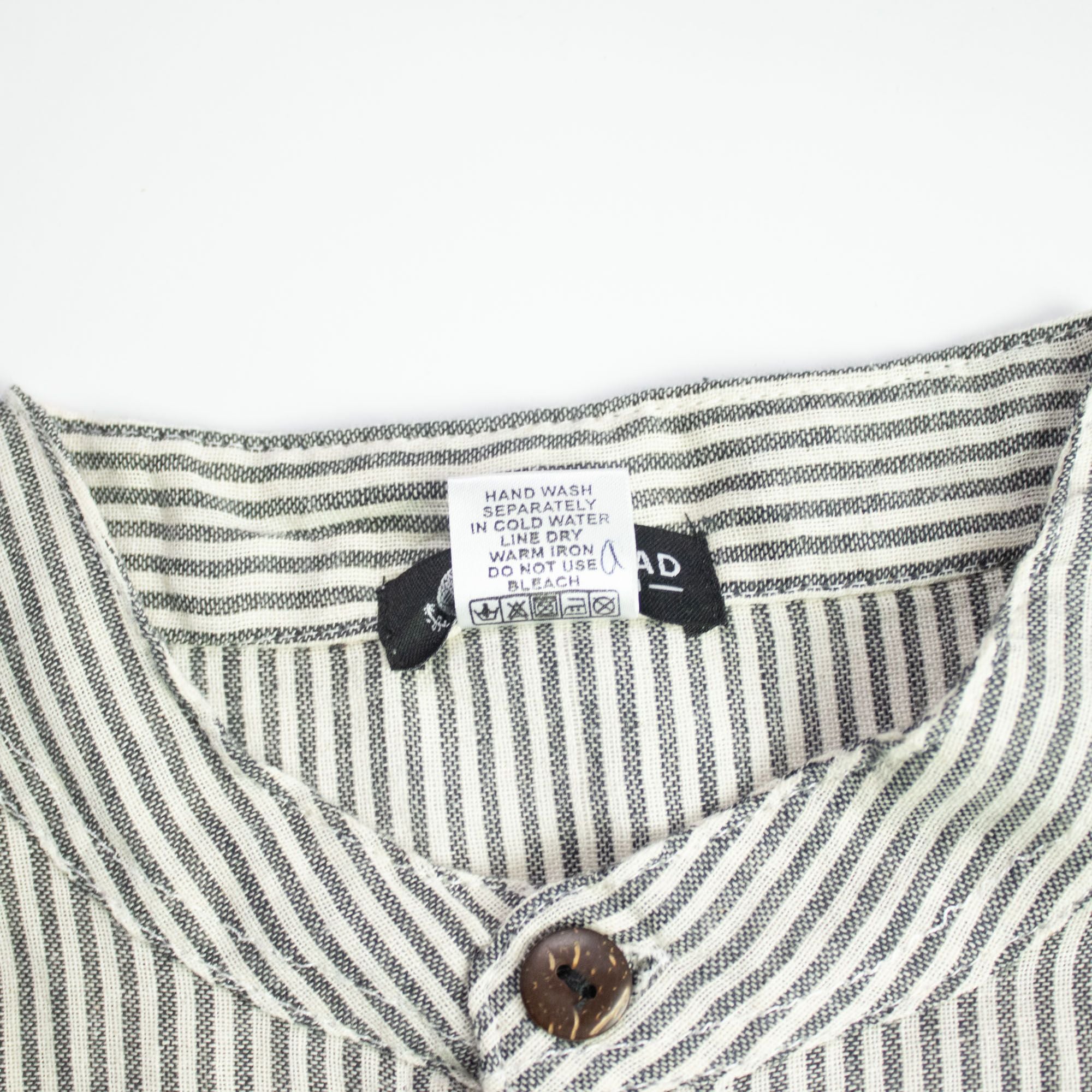 Nomad Sari Grandad Shirt - Grey Stone - Medium