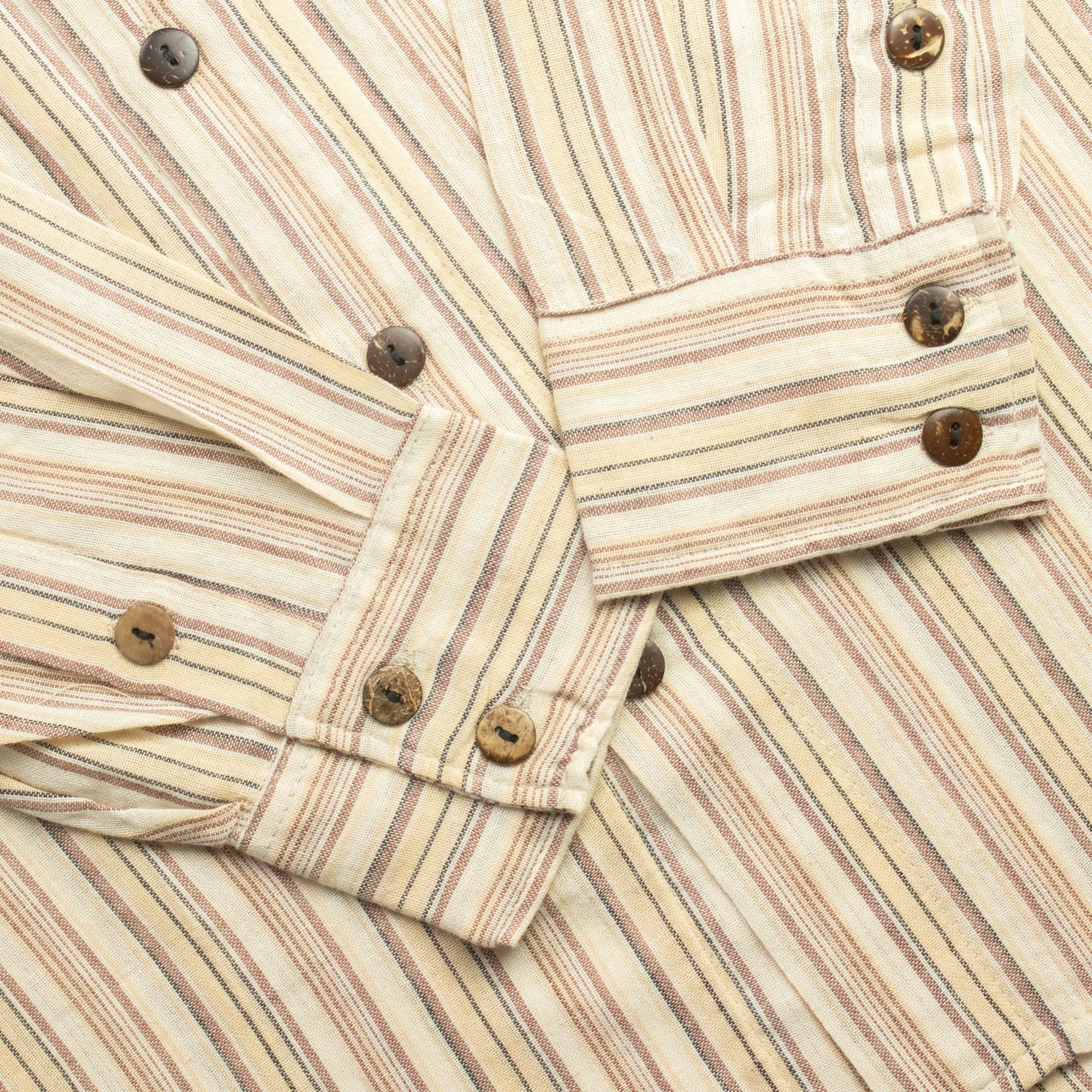Nomad Sari Grandad Shirt - Brown Beige - Medium
