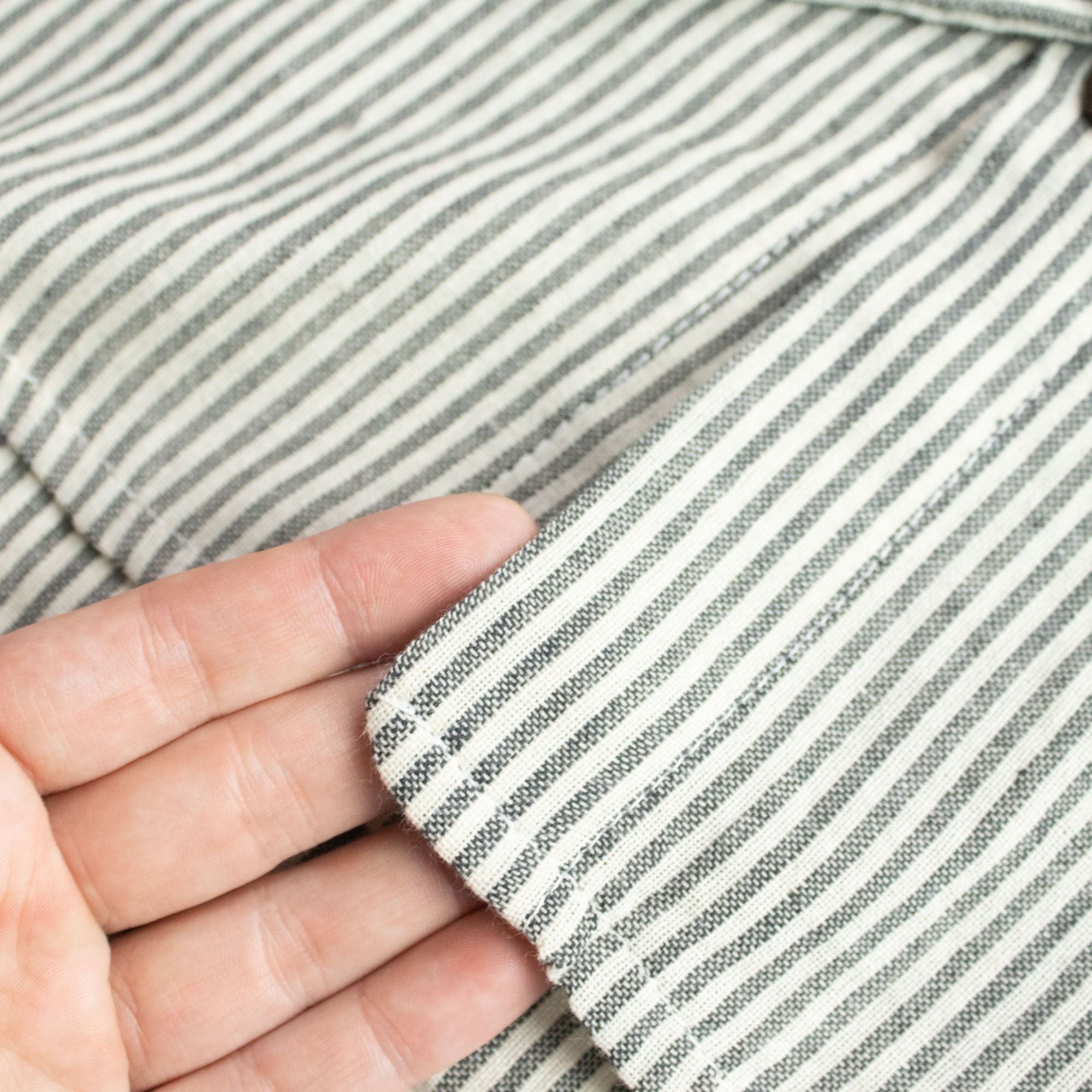 Nomad Sari Grandad Shirt - Grey Stone - Large