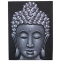 Buddha Painting - Grey Sand Finish