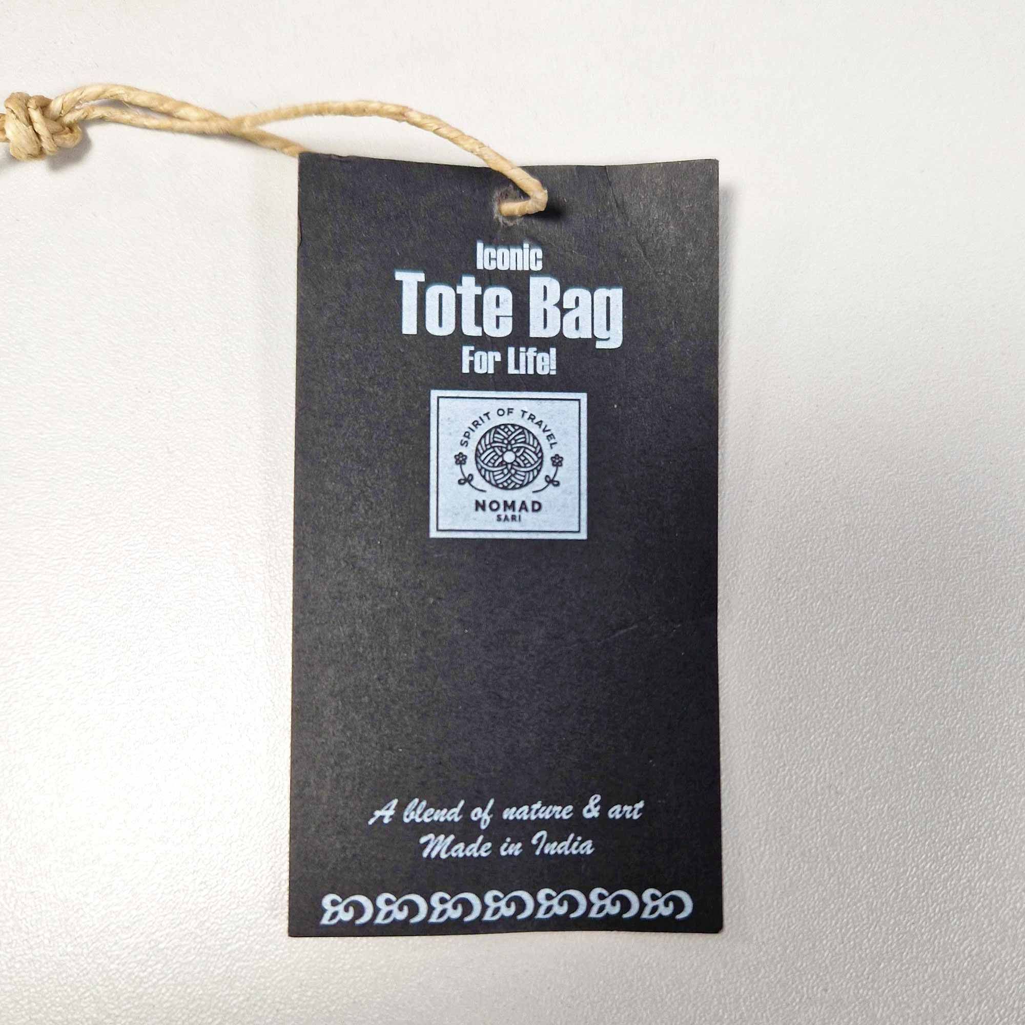 Iconic Classic Tote Bag - Black Cat - Natural 10oz