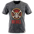Nomad Sari Stonewashed Cotton T-Shirt - Rebel - Charcoal - XL