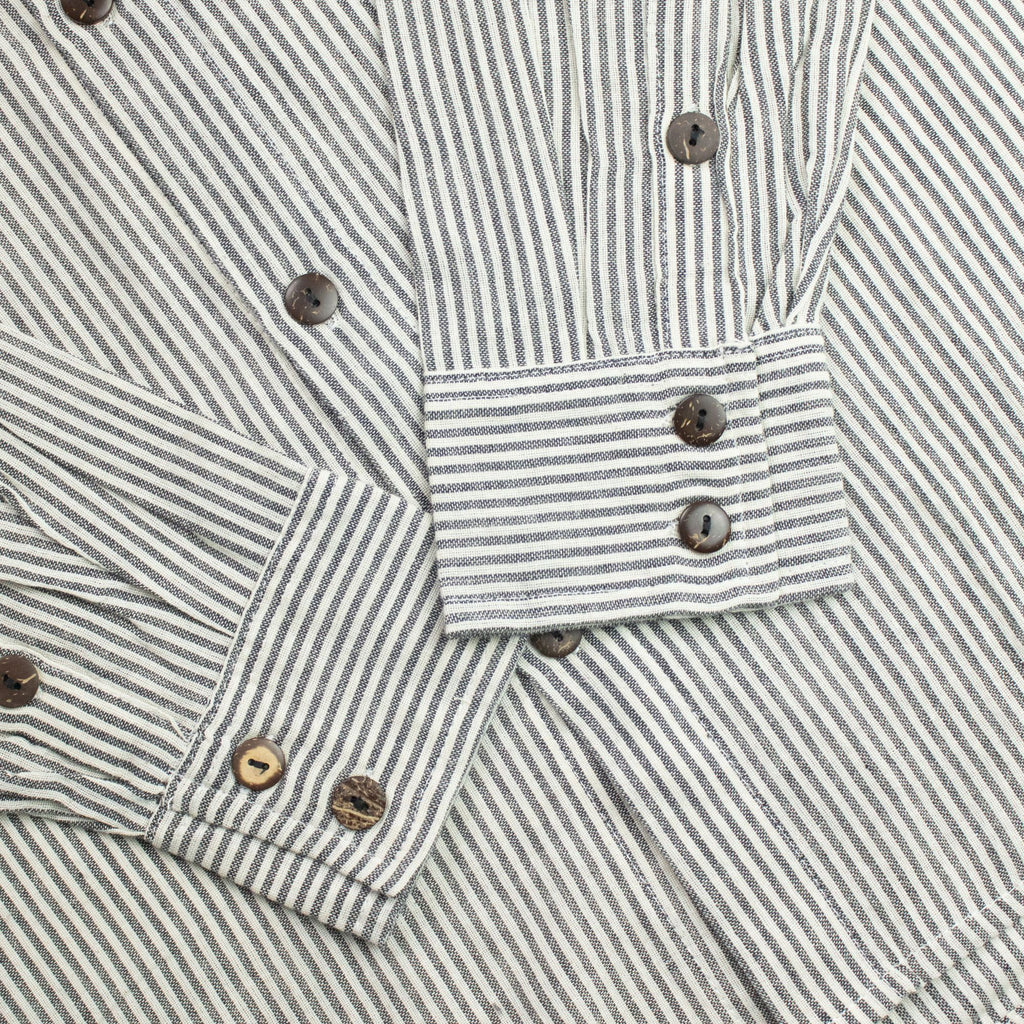 Nomad Sari Grandad Shirt - Grey Stone - XL