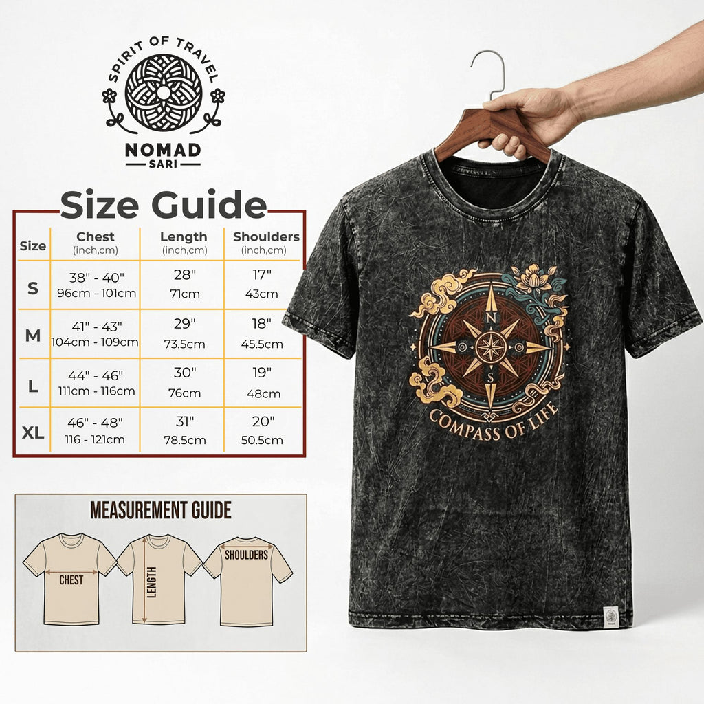 Nomad Sari Stonewashed Cotton T-Shirt - Rebel - Charcoal - Medium