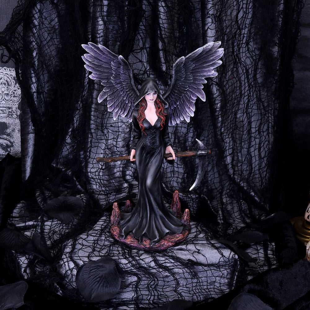 Take my Soul Gothic Female Reaper with Scythe Figurine 23.5cm
