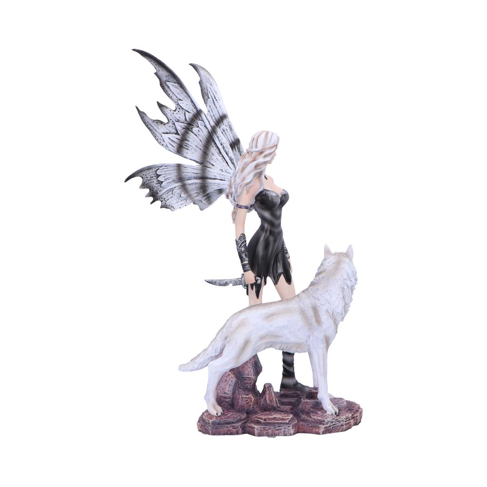 Esarosa – Gothic Fairy with Wolf Companion Figurine 23.5cm