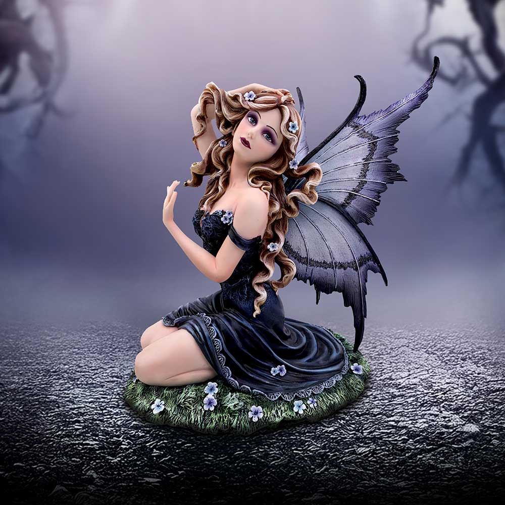 Lavender – Enchanted Kneeling Fairy Figurine