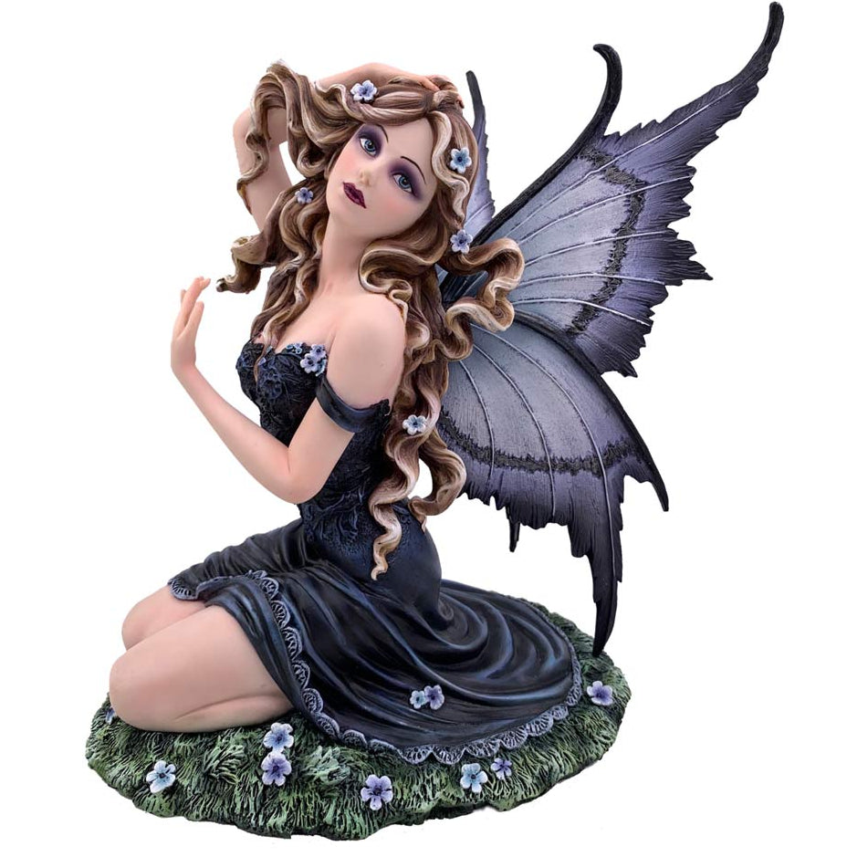 Lavender – Enchanted Kneeling Fairy Figurine