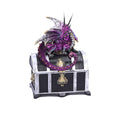 Reptilian Riches 15cm - Dragon Sitting on a Treasure Chest Storage Box