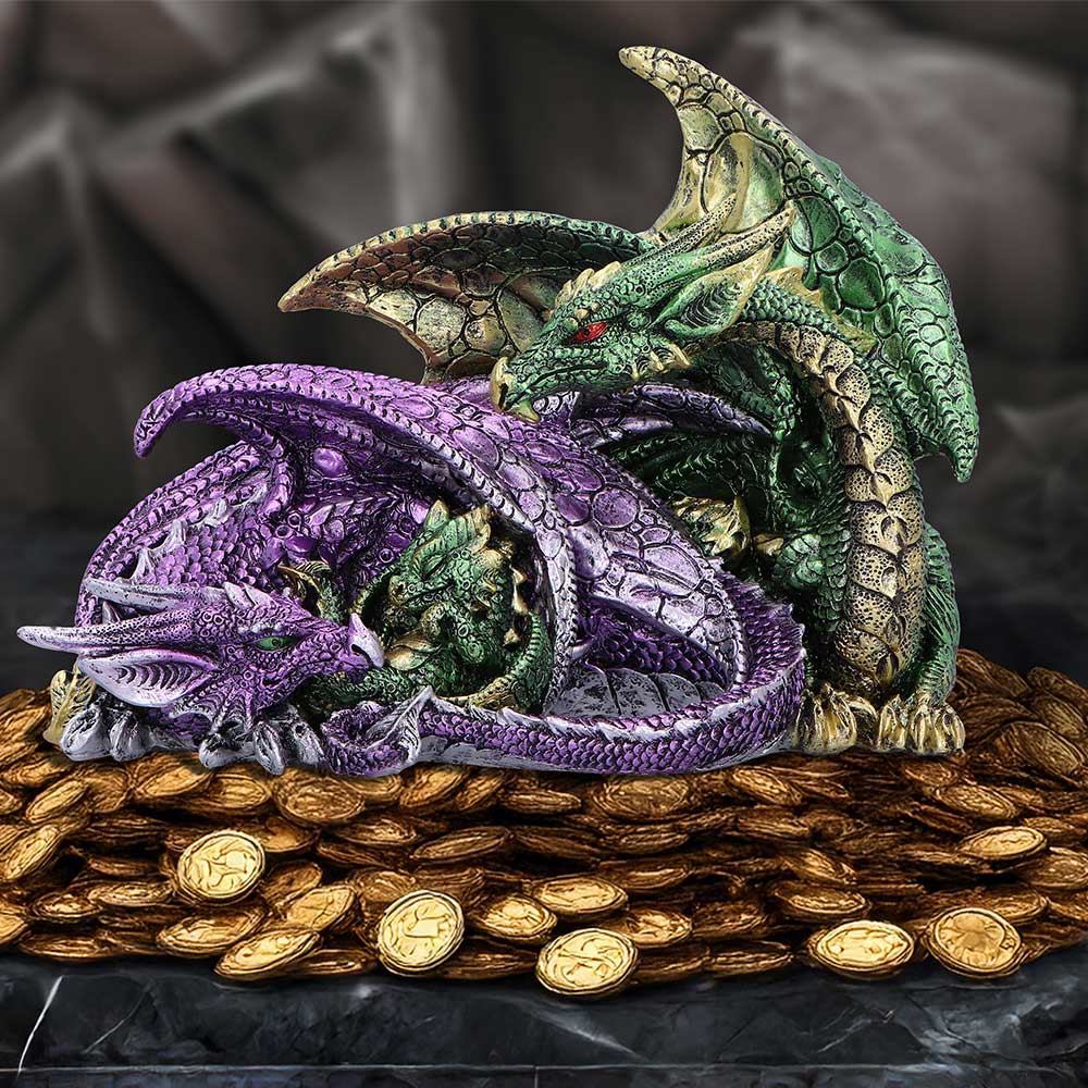 Precious Hoard 20cm - Dragon Family Figurine
