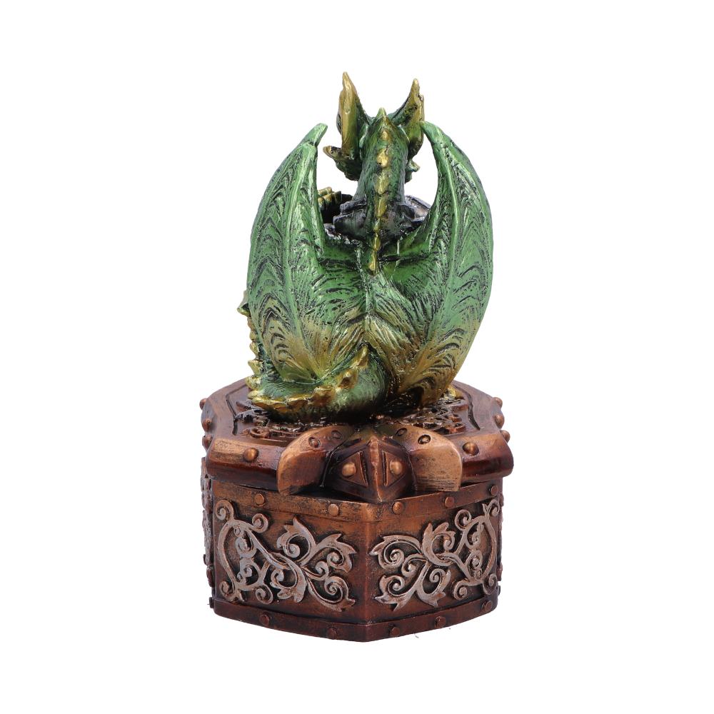 Hoard Protector Box (Green) - Green Dragon Shield on Shield Box 13.4cm