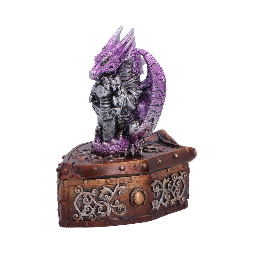 Hoard Protector Box (Purple) Purple Dragon on Shield Box 13.8cm