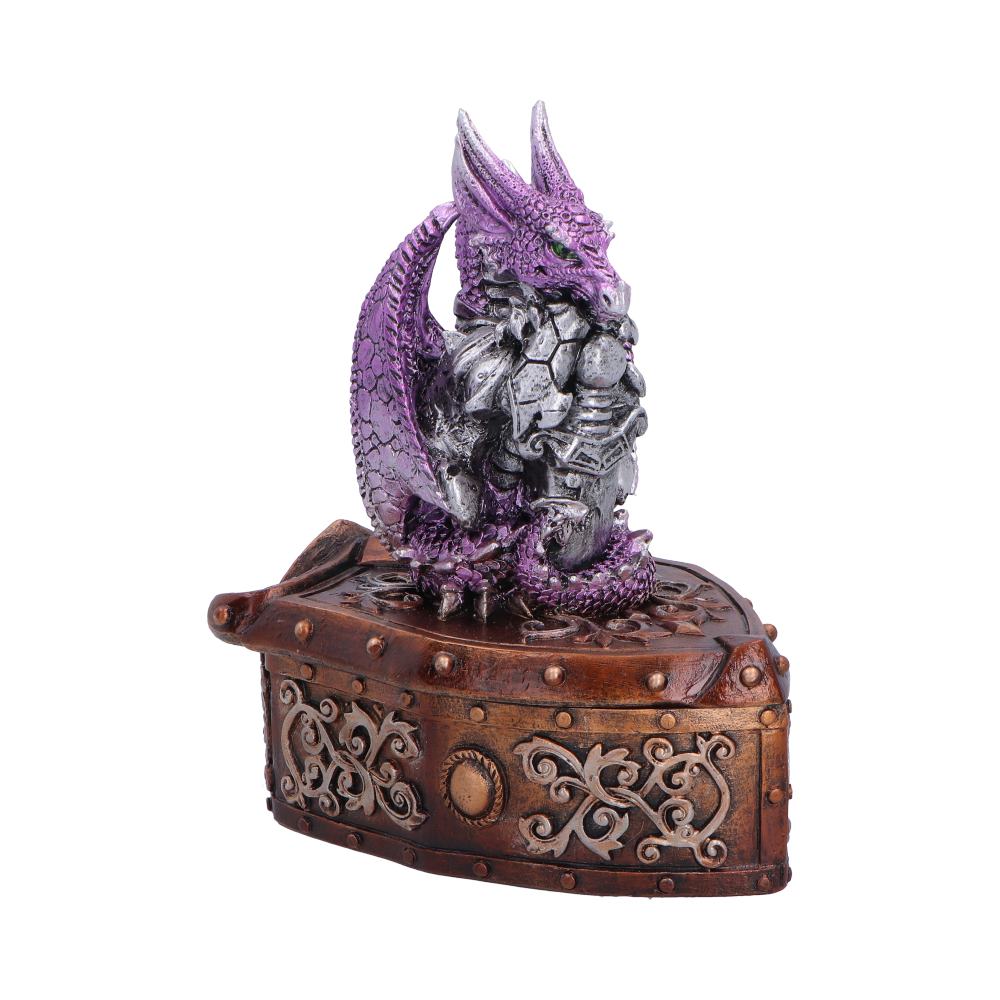 Hoard Protector Box (Purple) Purple Dragon on Shield Box 13.8cm