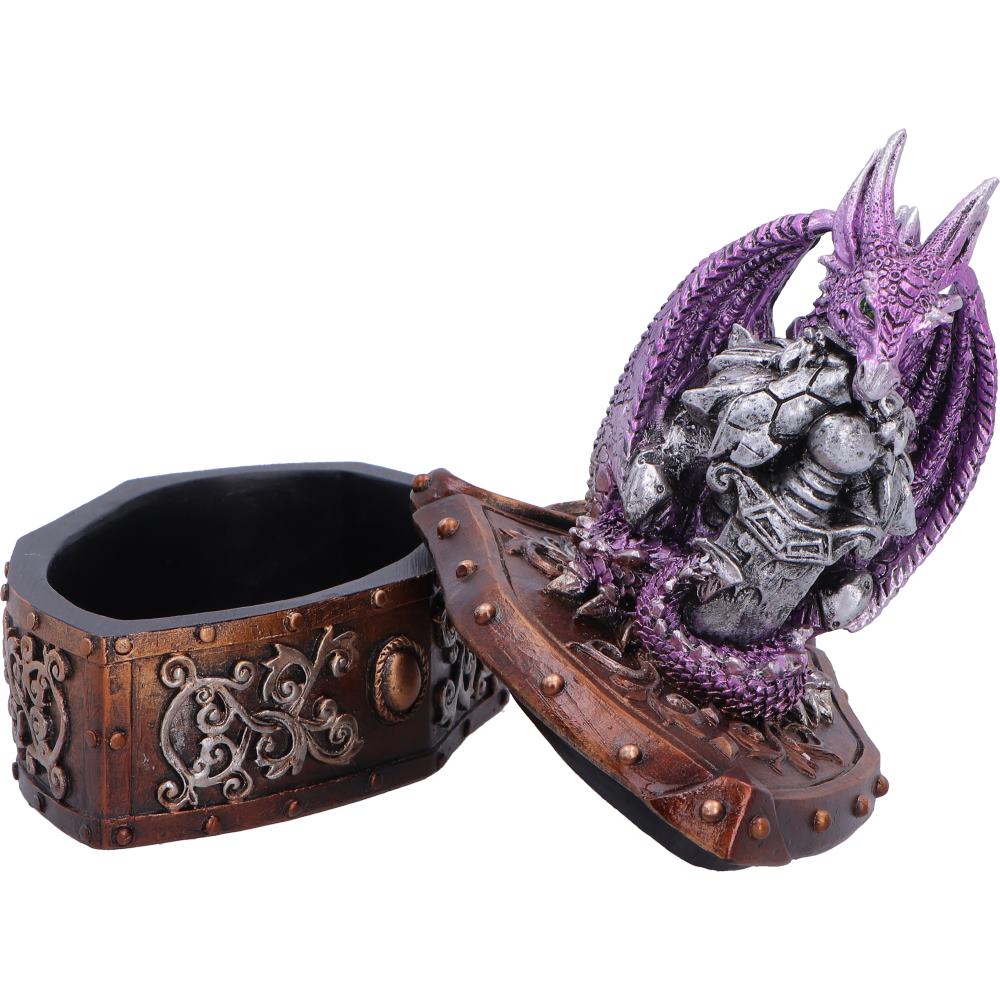 Hoard Protector Box (Purple) Purple Dragon on Shield Box 13.8cm