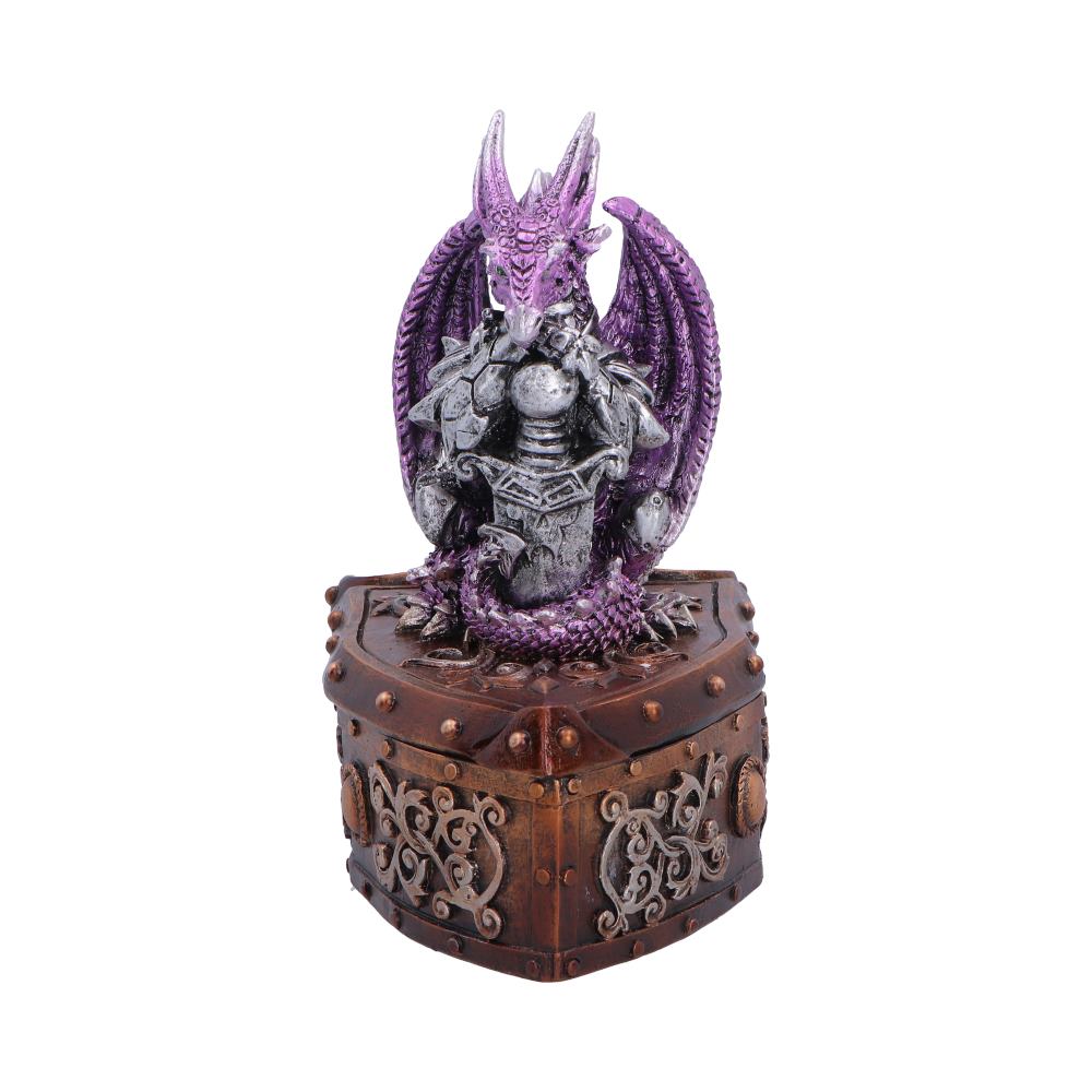 Hoard Protector Box (Purple) Purple Dragon on Shield Box 13.8cm